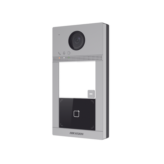 Videoportero IP exterior HIKVISION DS-KV8113-WME1(C) con apertura desde app