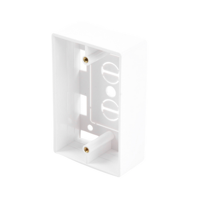 Caja de Pared Universal, Color blanco, Para montaje con Placas de Pared