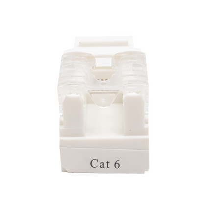 Módulo Jack Keystone Cat6 Blanco para Faceplate